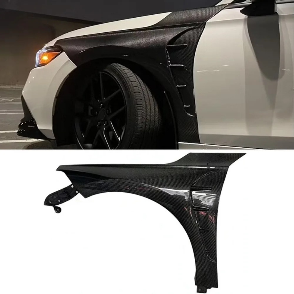 For 11th Gen for Civic FL1 FE1 Custom Full Carbon Fiber Vented Front Fenders Auto Parts Application